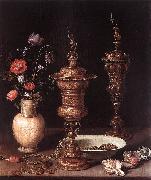 PEETERS, Clara Still-Life with Flowers and Goblets a Sweden oil painting artist